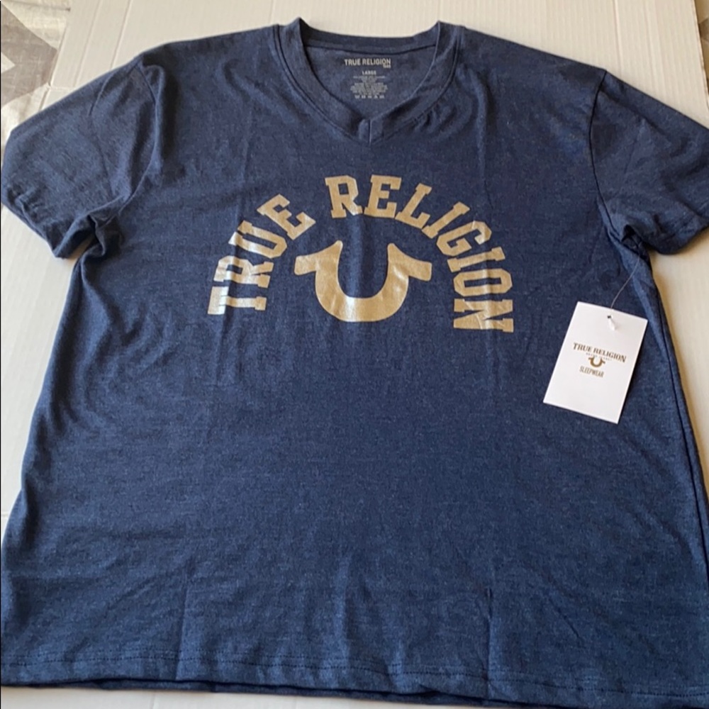 NWT True Religion Sleepwear V-Neck Shirt